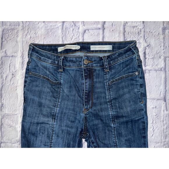 Anthropologie PILCRO High Rise Jean Leggings Blue Size 31 - Picture 2 of 7